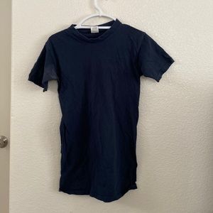 I am selling this generic blue shirt size small (very long shirt)